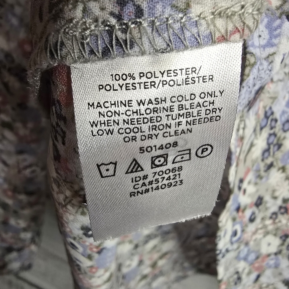 LOFT Multicolor Floral V-Neck Blouse Woman Size Xsmall - Picture 5 of 5